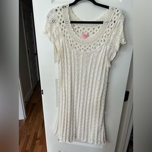 Lilly Pulitzer white knit dress XL